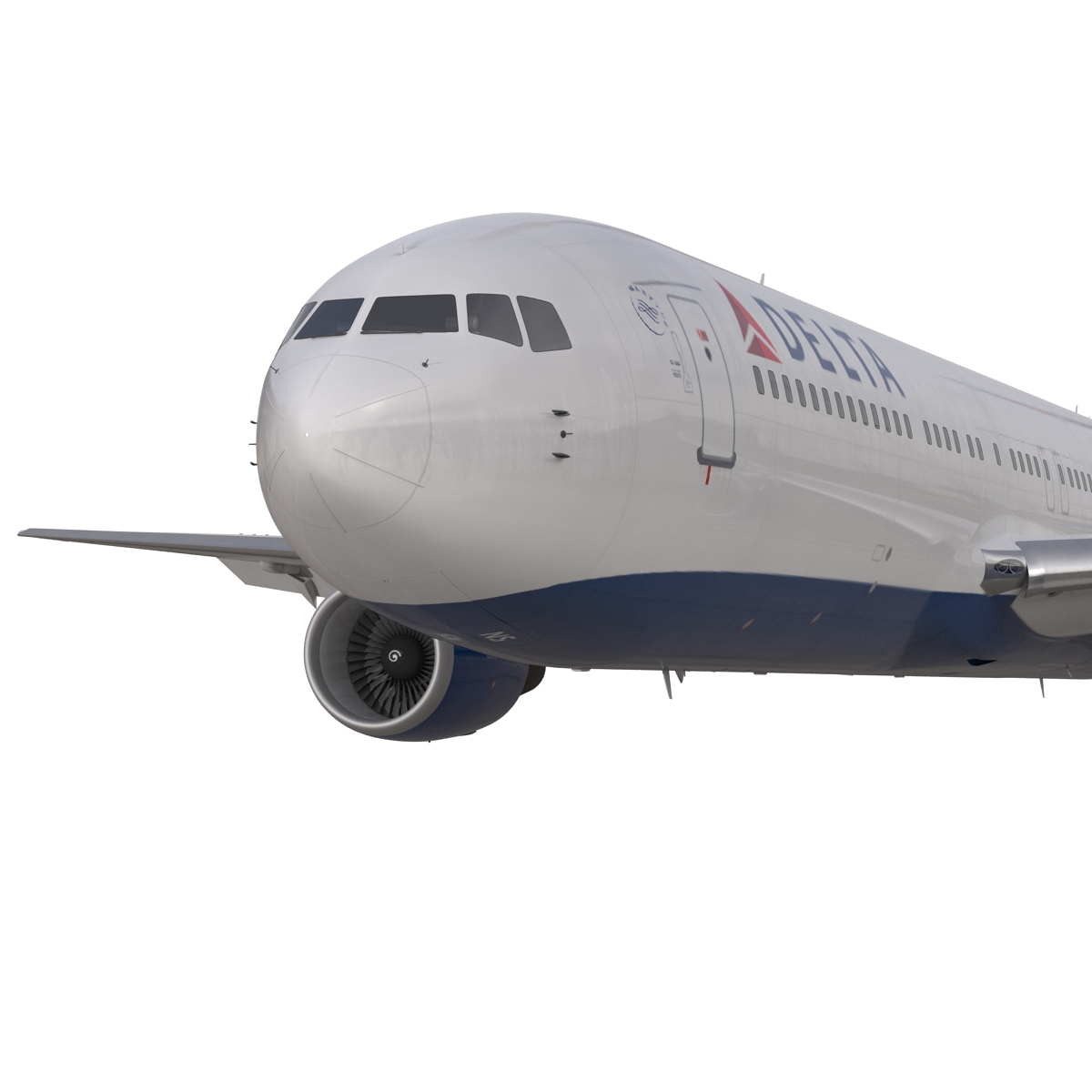 Boeing 767 300 Delta Air Lines Rigged 3D