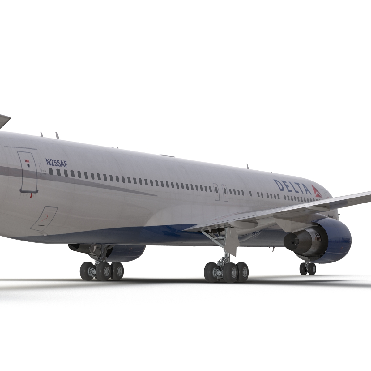 Boeing 767 300 Delta Air Lines Rigged 3D