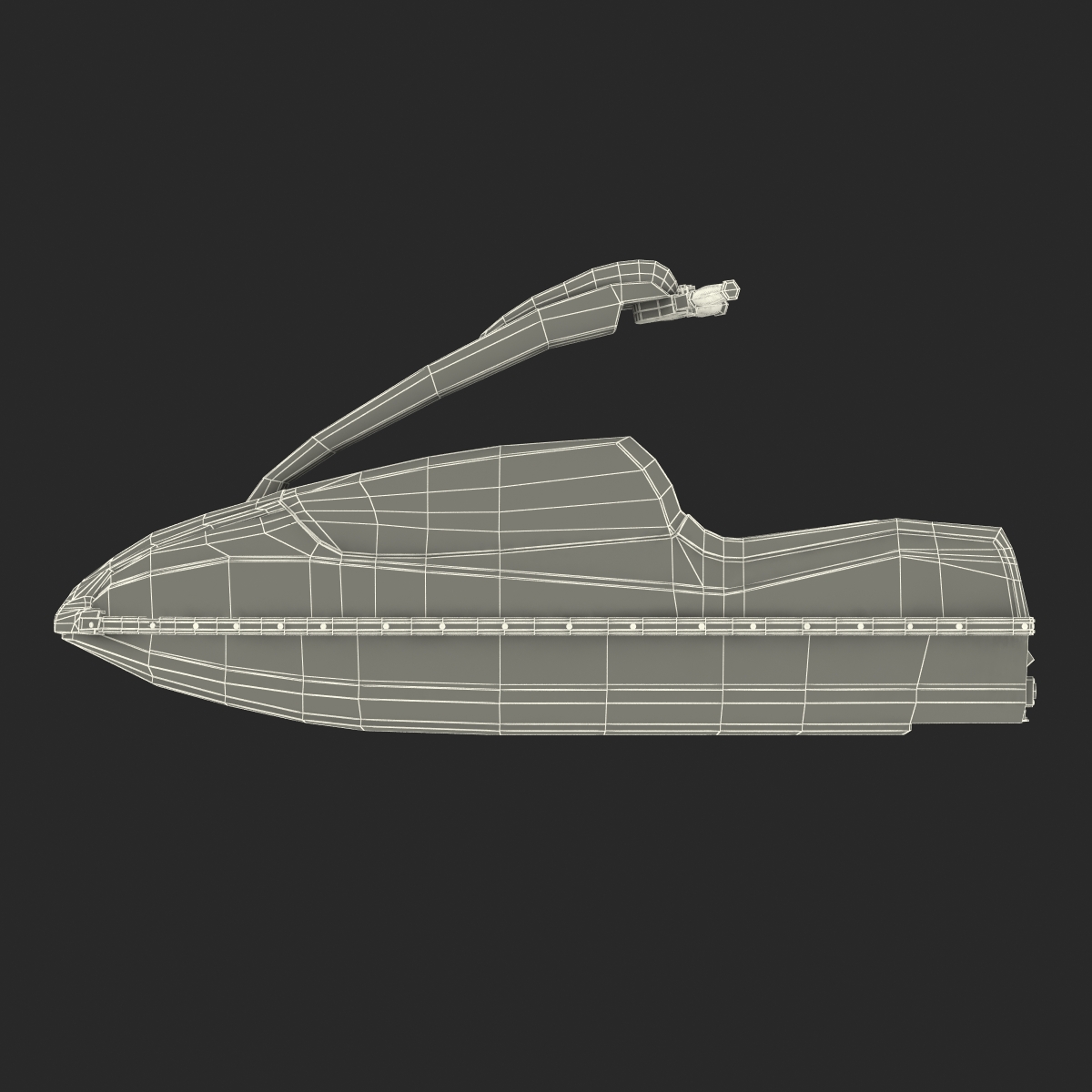 Sport Water Scooter Rigged Generic 3D model