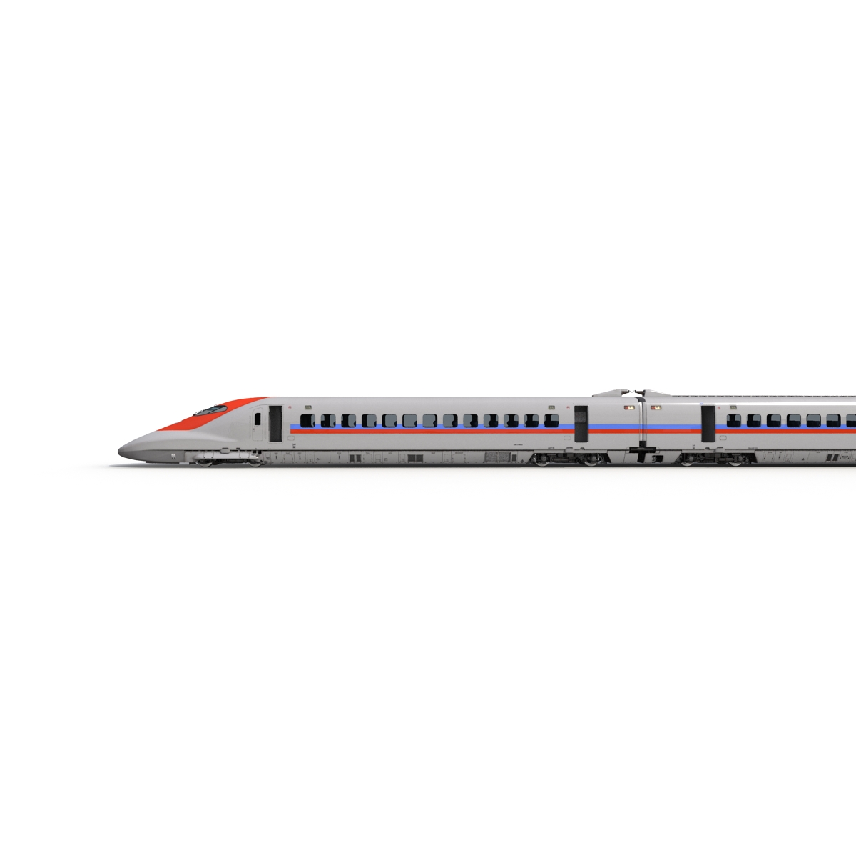 3D Speed Train Generic Rigged