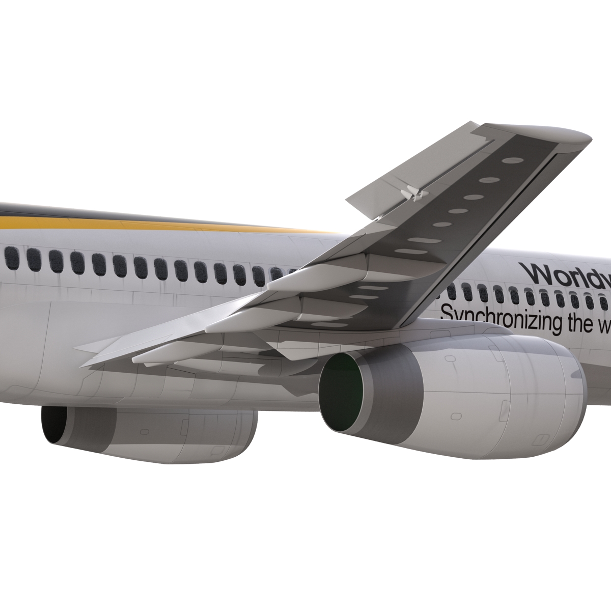 Boeing 757 300 UPS Airlines Rigged 3D model