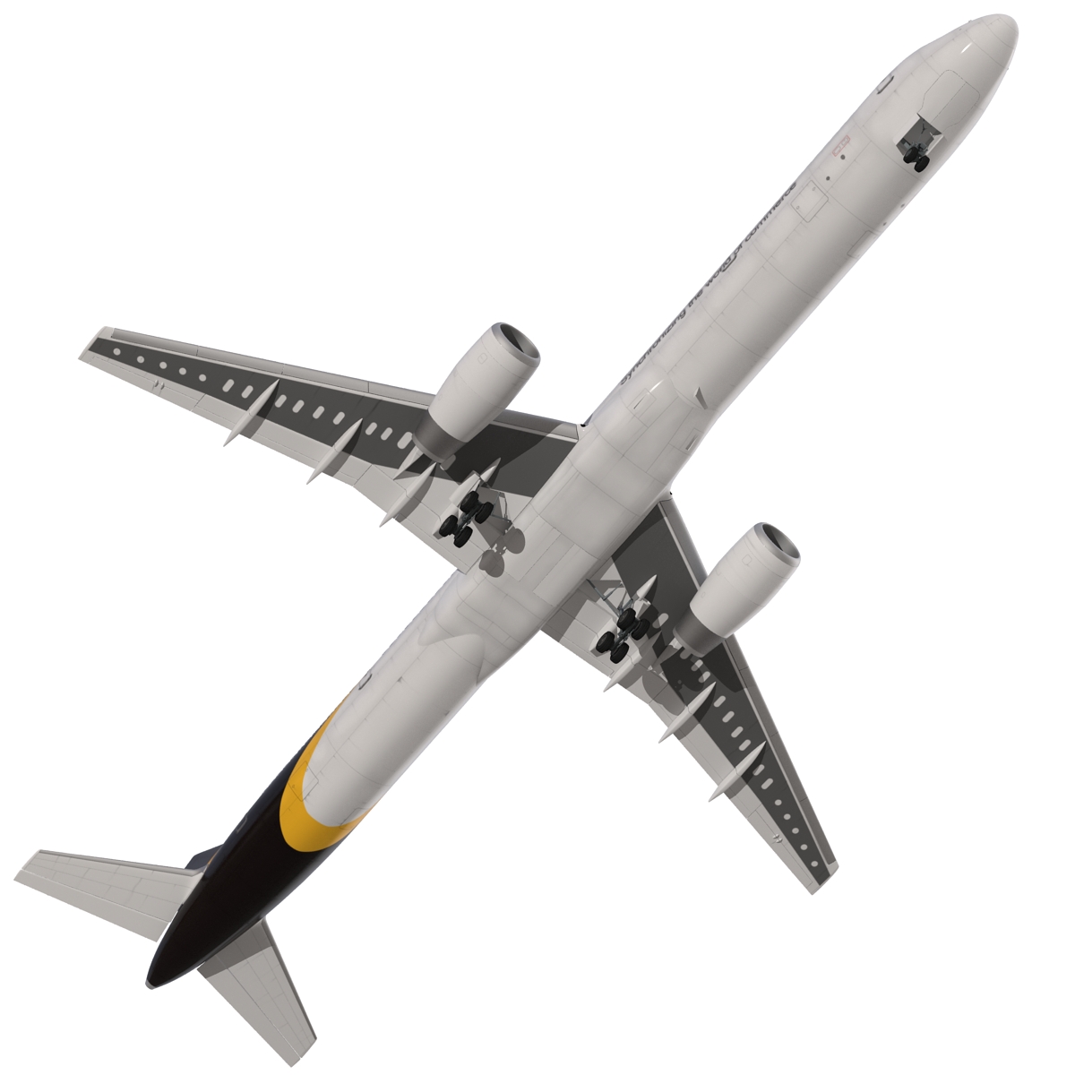 Boeing 757 300 UPS Airlines Rigged 3D model