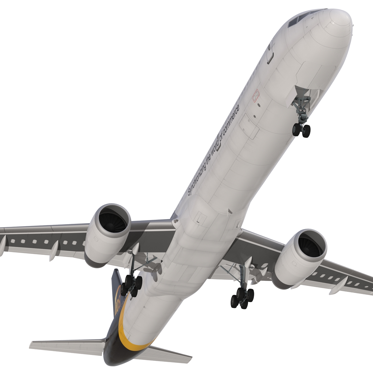 Boeing 757 300 UPS Airlines Rigged 3D model