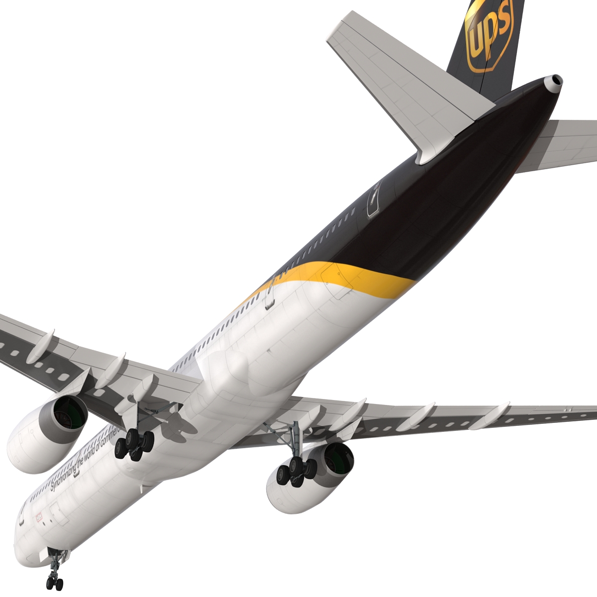 Boeing 757 300 UPS Airlines Rigged 3D model