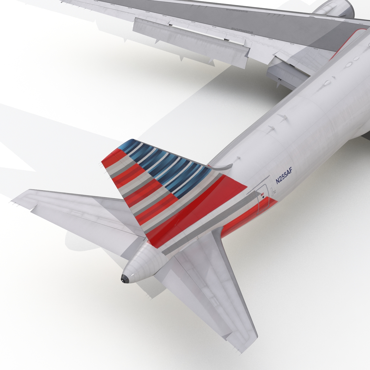 3D model Boeing 767 300F American Airlines Rigged