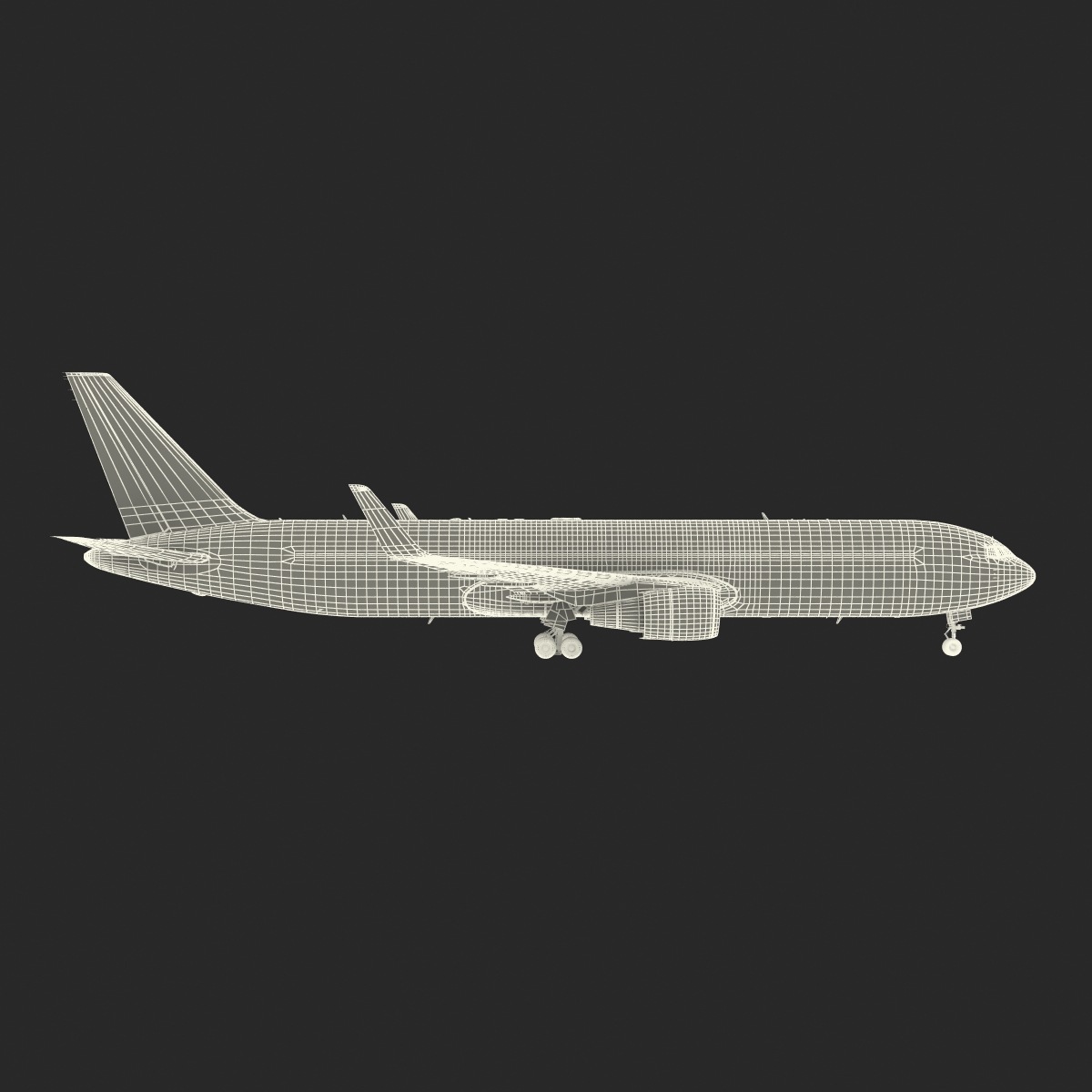 3D model Boeing 767 300F American Airlines Rigged