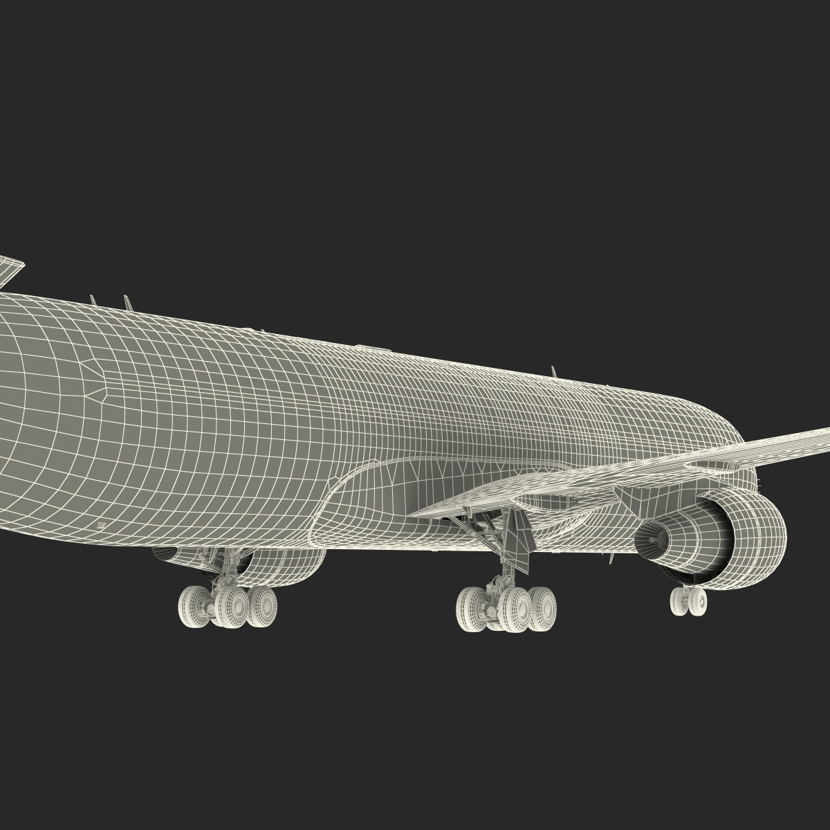 3D model Boeing 767 300F American Airlines Rigged