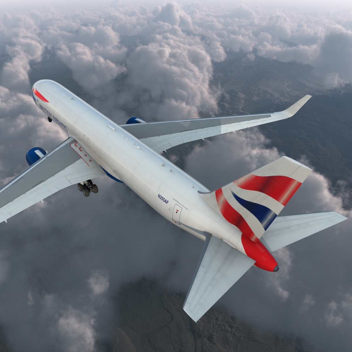 3D Boeing 767 300F British Airways