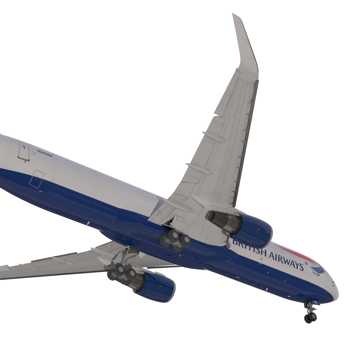 3D Boeing 767 300F British Airways