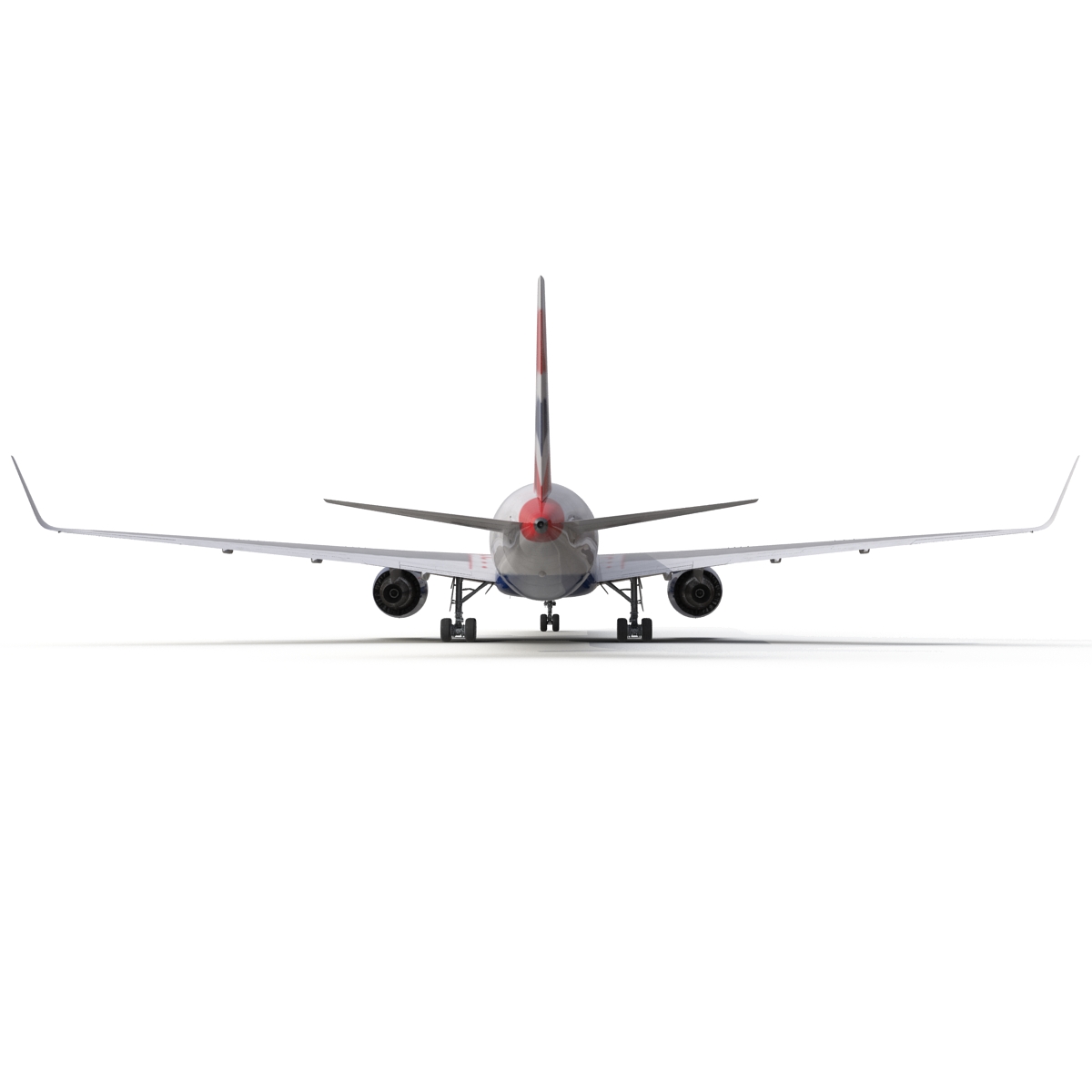 3D Boeing 767 300F British Airways Rigged model