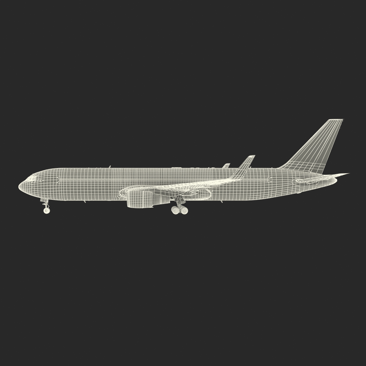 3D Boeing 767 300F British Airways Rigged model