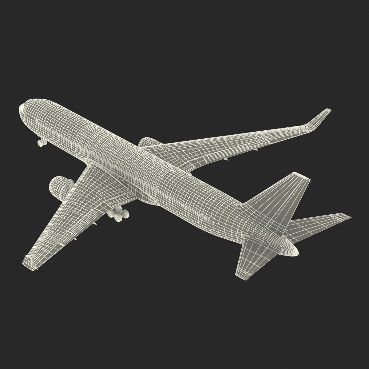 3D Boeing 767 300F British Airways Rigged model