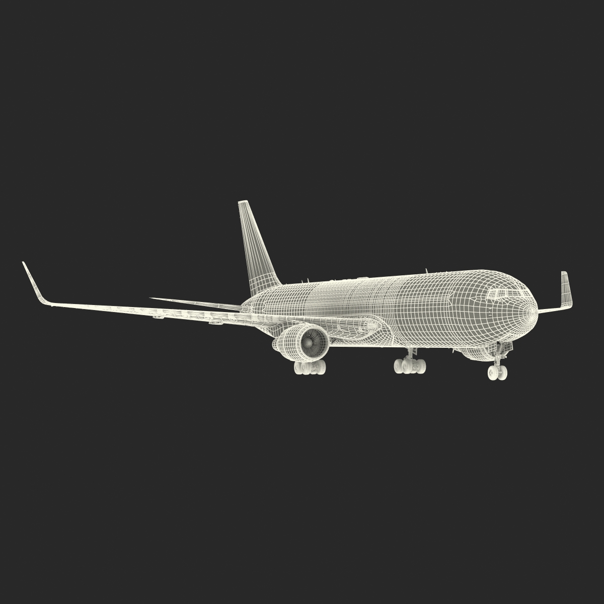 3D Boeing 767 300F British Airways Rigged model