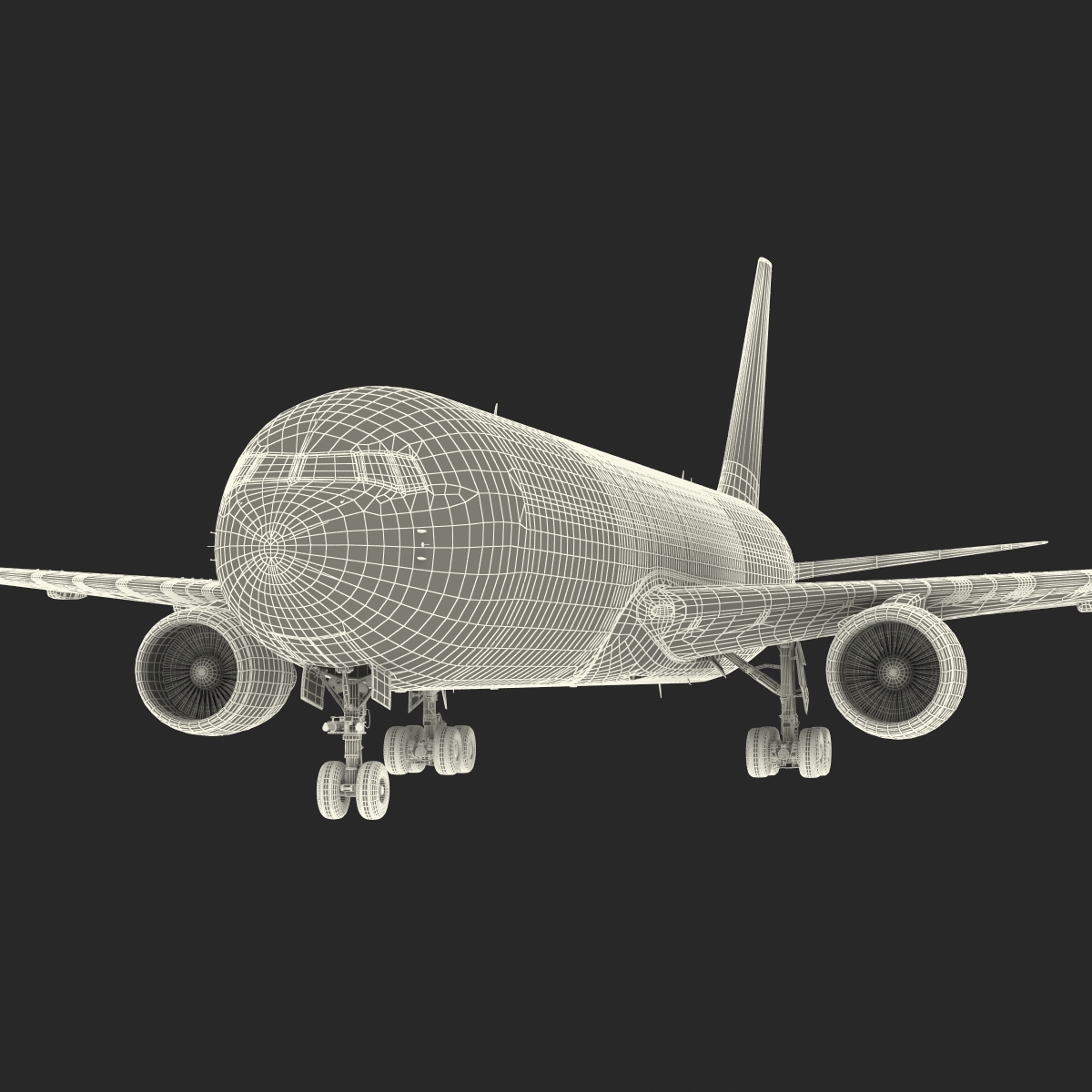 3D Boeing 767 300F British Airways Rigged model