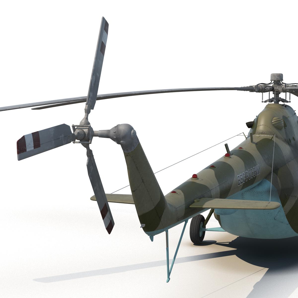 Mi 8 Hip Russian Millitary Medium Transport Helicopter 3D model