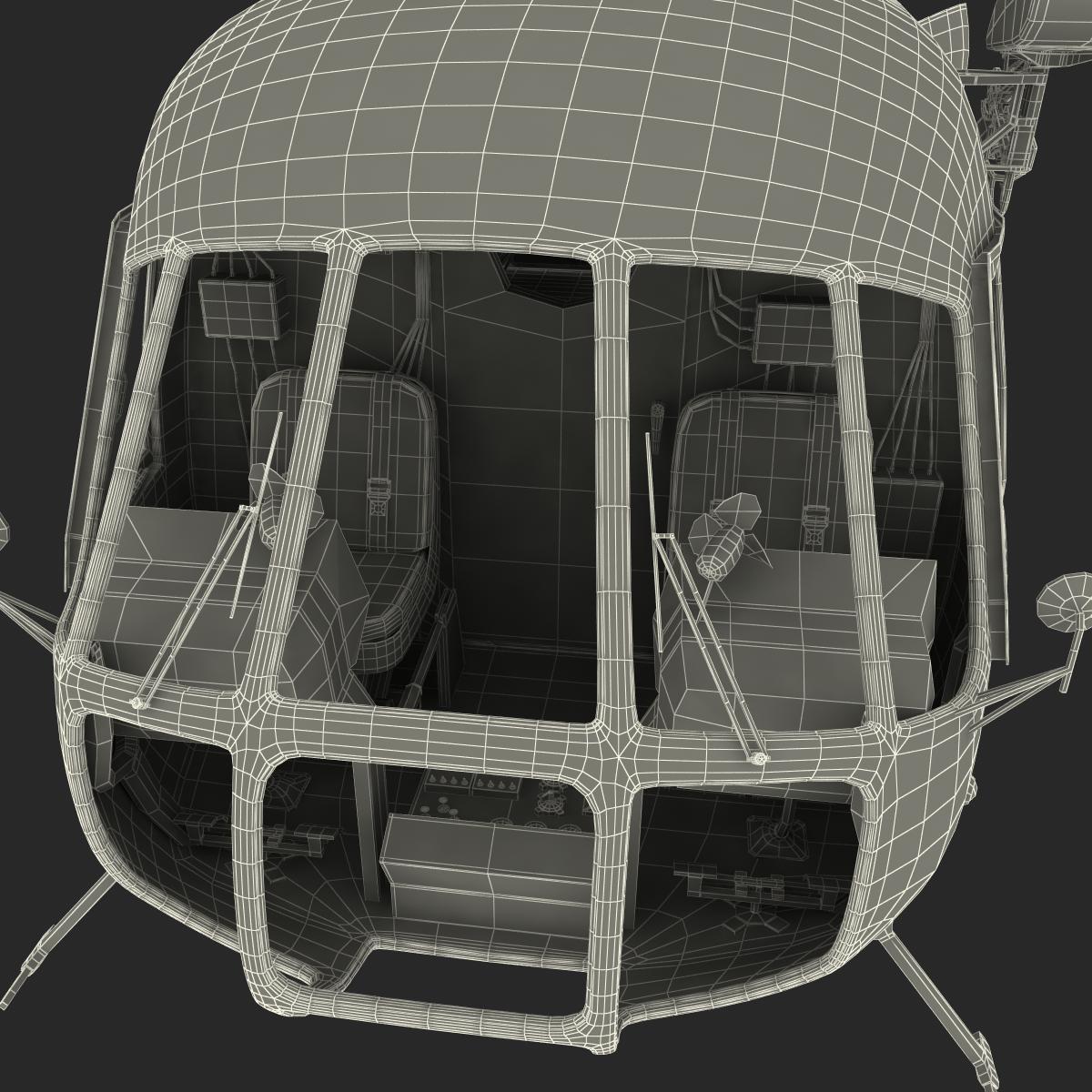 Mi 8 Hip Russian Millitary Medium Transport Helicopter 3D model