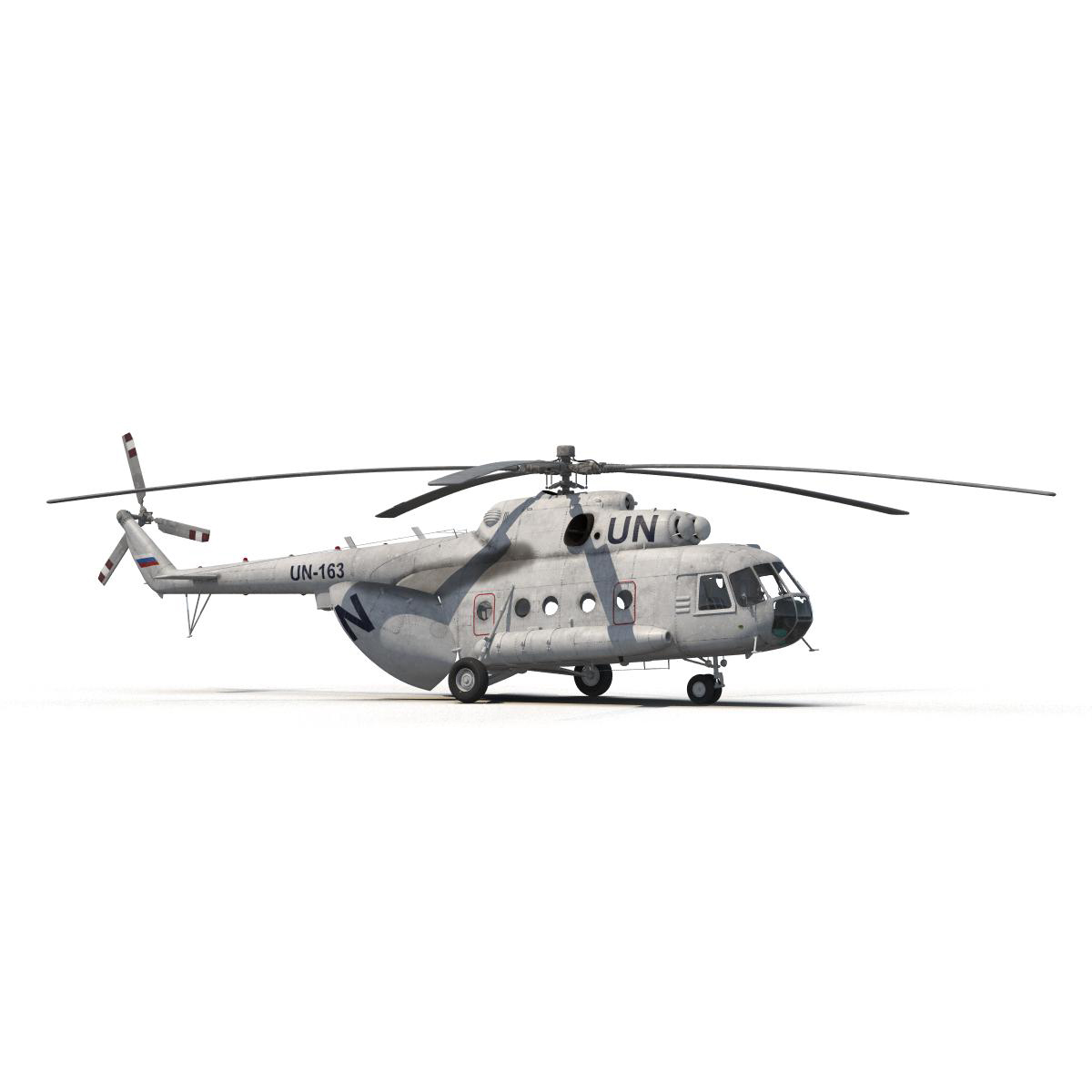 3D Mi 8 Hip United Nations Medium Transport Helicopter