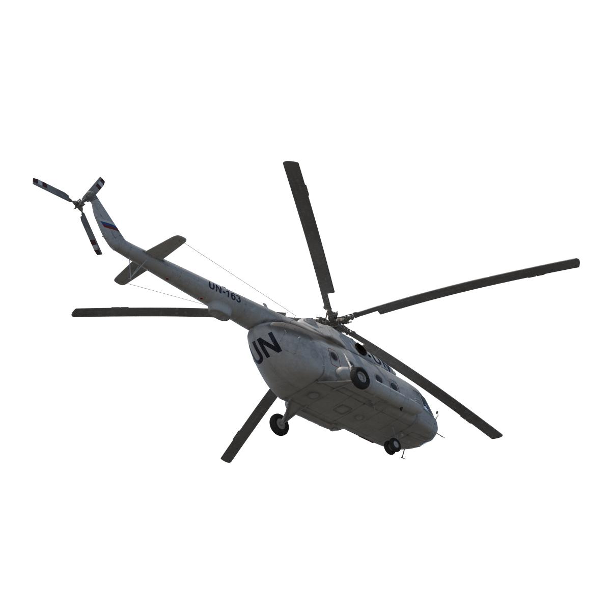 3D Mi 8 Hip United Nations Medium Transport Helicopter