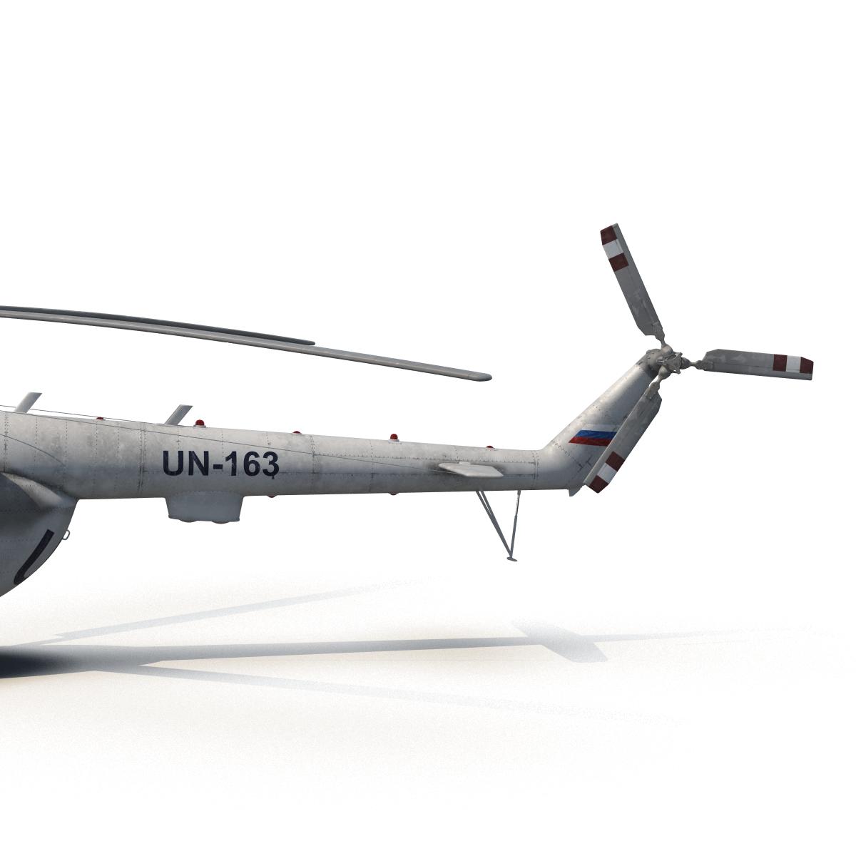 3D Mi 8 Hip United Nations Medium Transport Helicopter