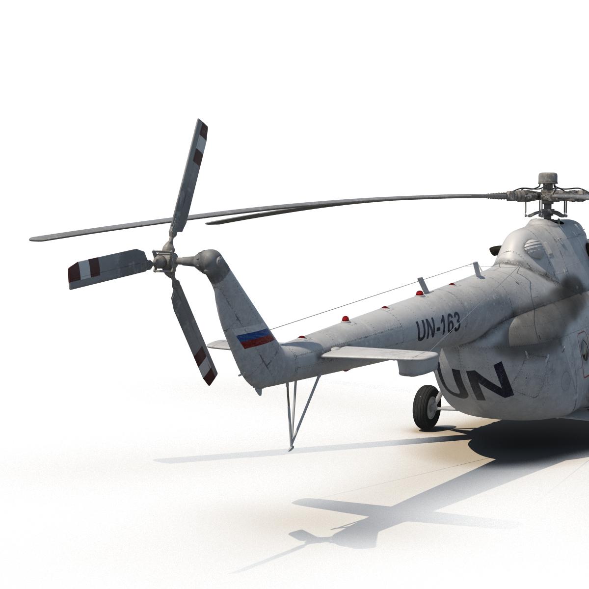 3D Mi 8 Hip United Nations Medium Transport Helicopter