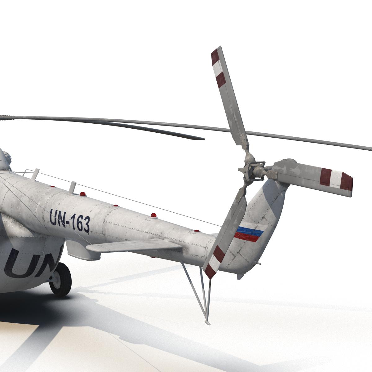 3D Mi 8 Hip United Nations Medium Transport Helicopter