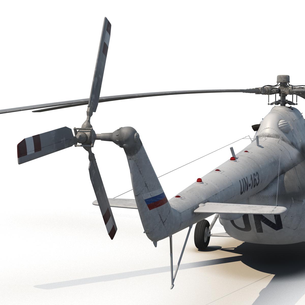 3D Mi 8 Hip United Nations Medium Transport Helicopter