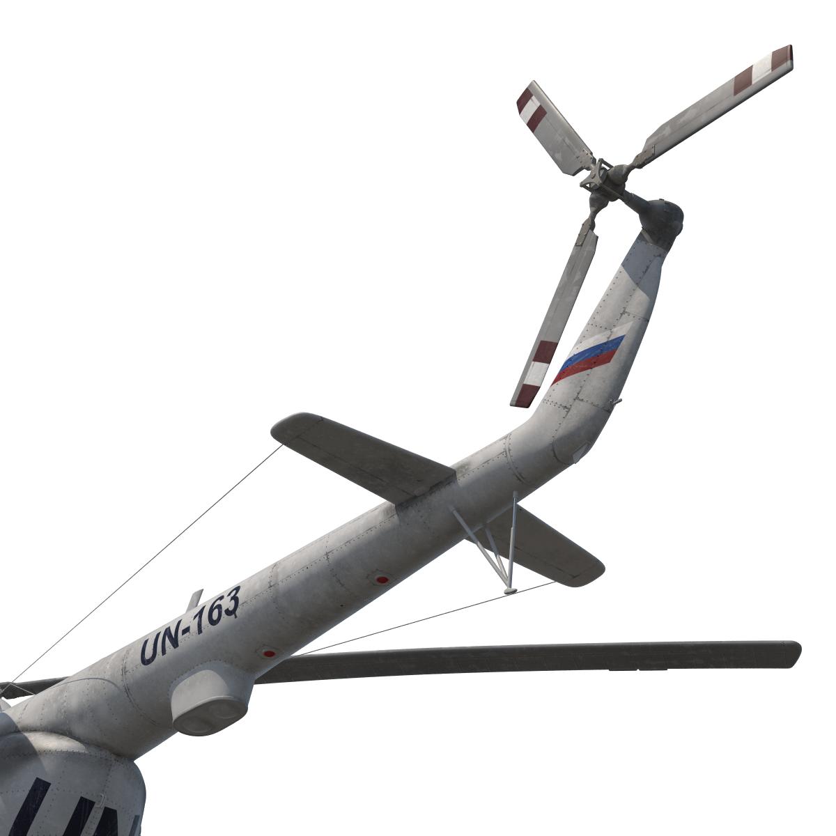 3D Mi 8 Hip United Nations Medium Transport Helicopter