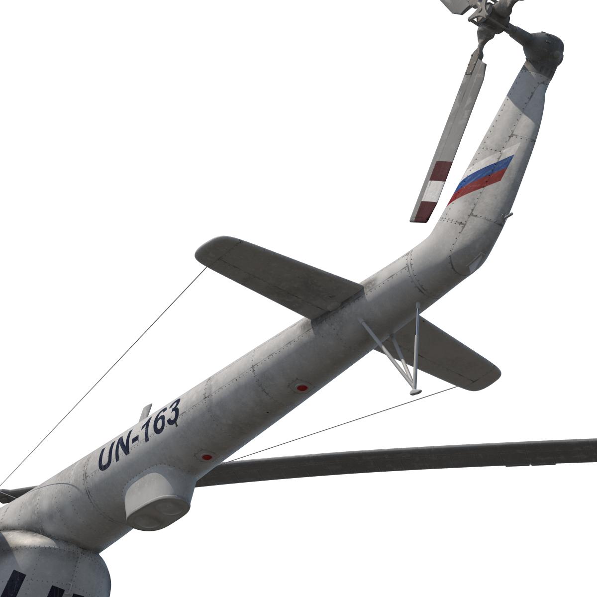 3D Mi 8 Hip United Nations Medium Transport Helicopter