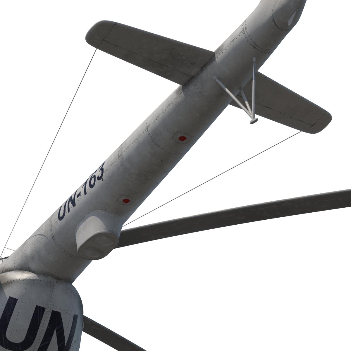 3D Mi 8 Hip United Nations Medium Transport Helicopter