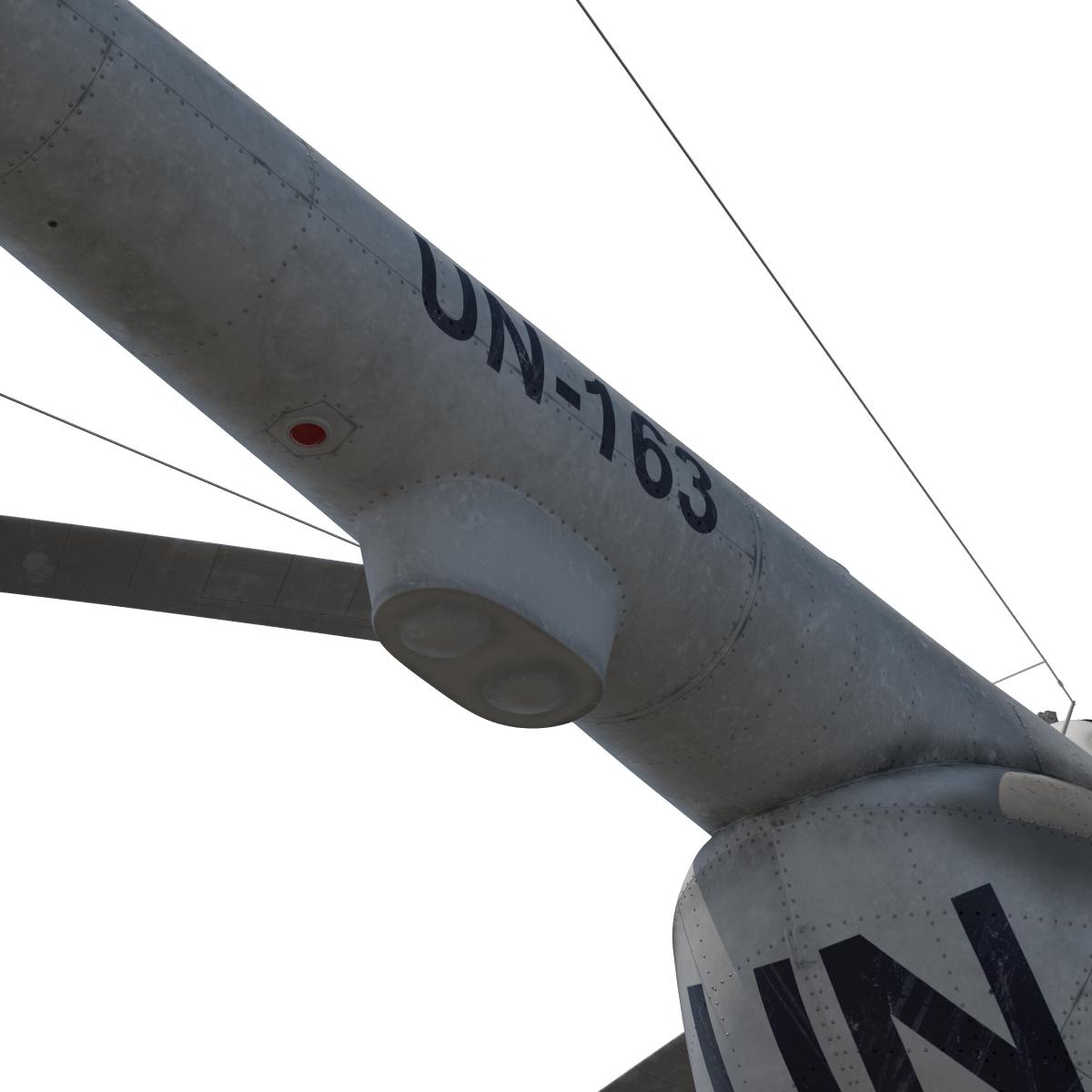 3D Mi 8 Hip United Nations Medium Transport Helicopter