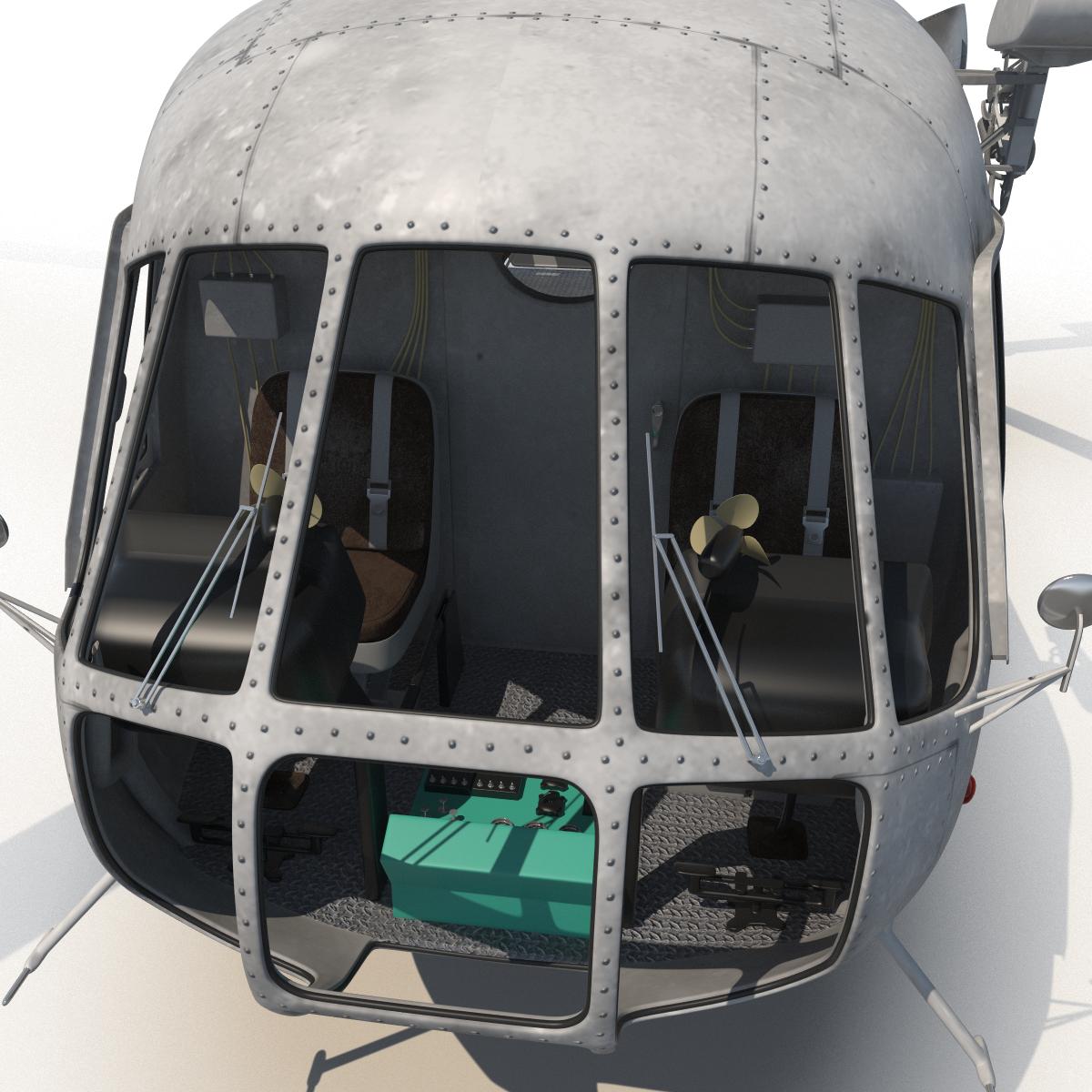 3D Mi 8 Hip United Nations Medium Transport Helicopter