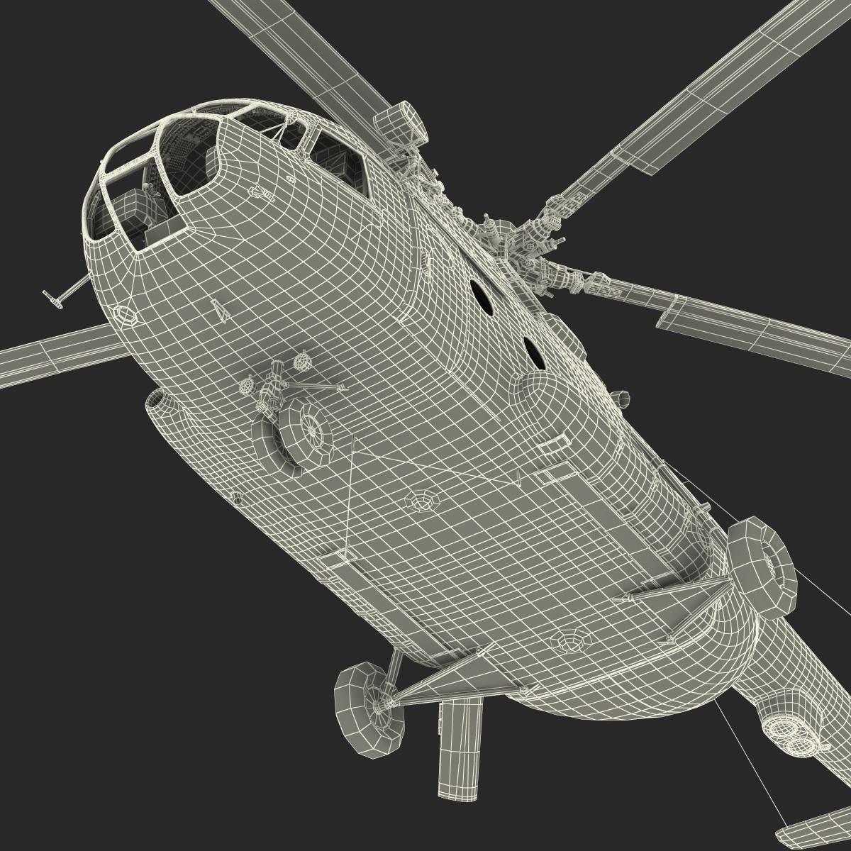 3D Mi 8 Hip United Nations Medium Transport Helicopter