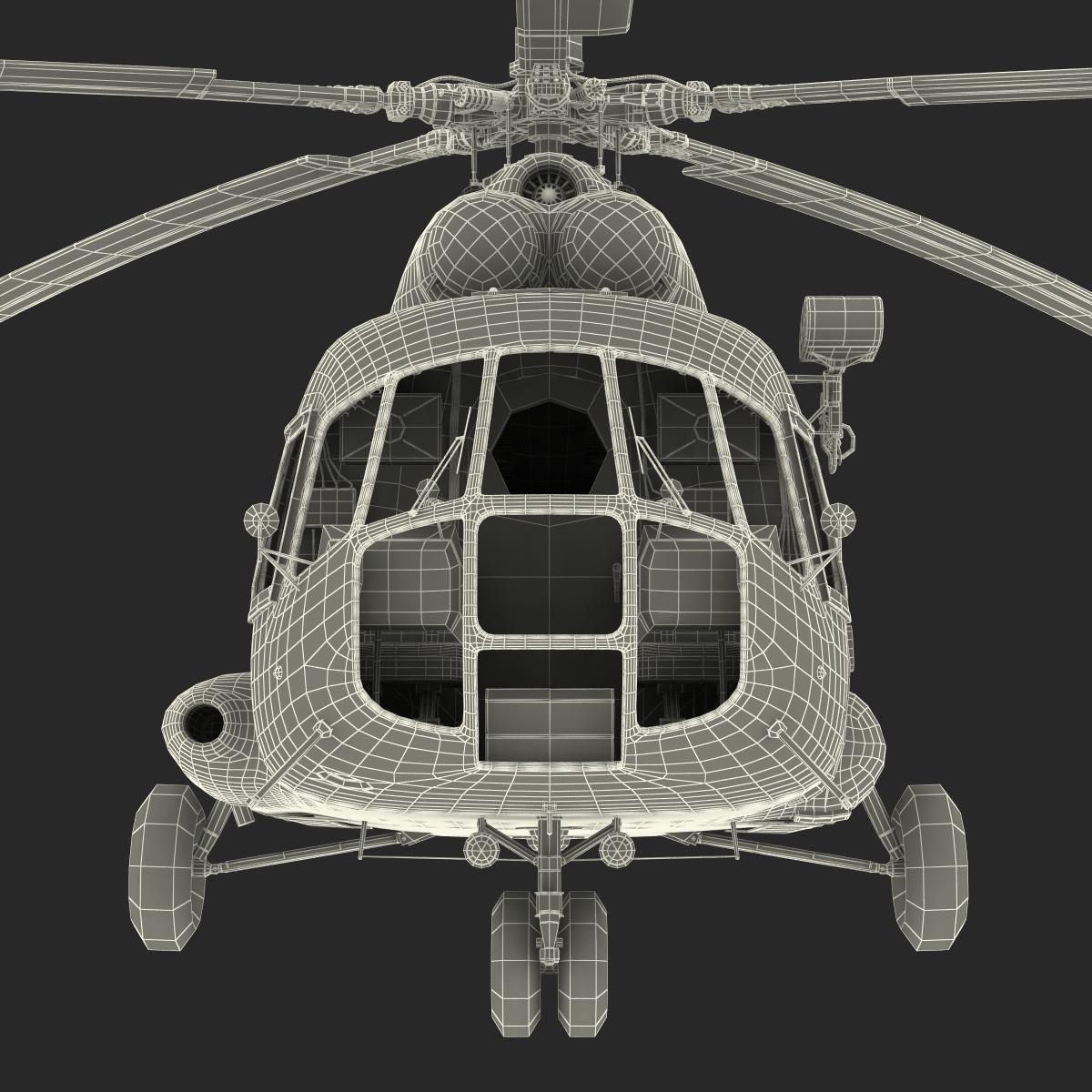 3D Mi 8 Hip United Nations Medium Transport Helicopter