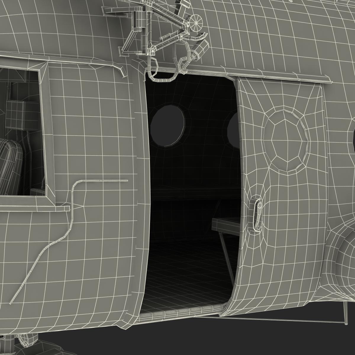 3D Mi 8 Hip United Nations Medium Transport Helicopter