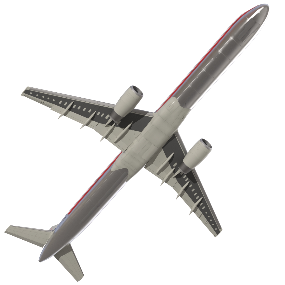 Boeing 757 300 American Airlines Rigged 3D model