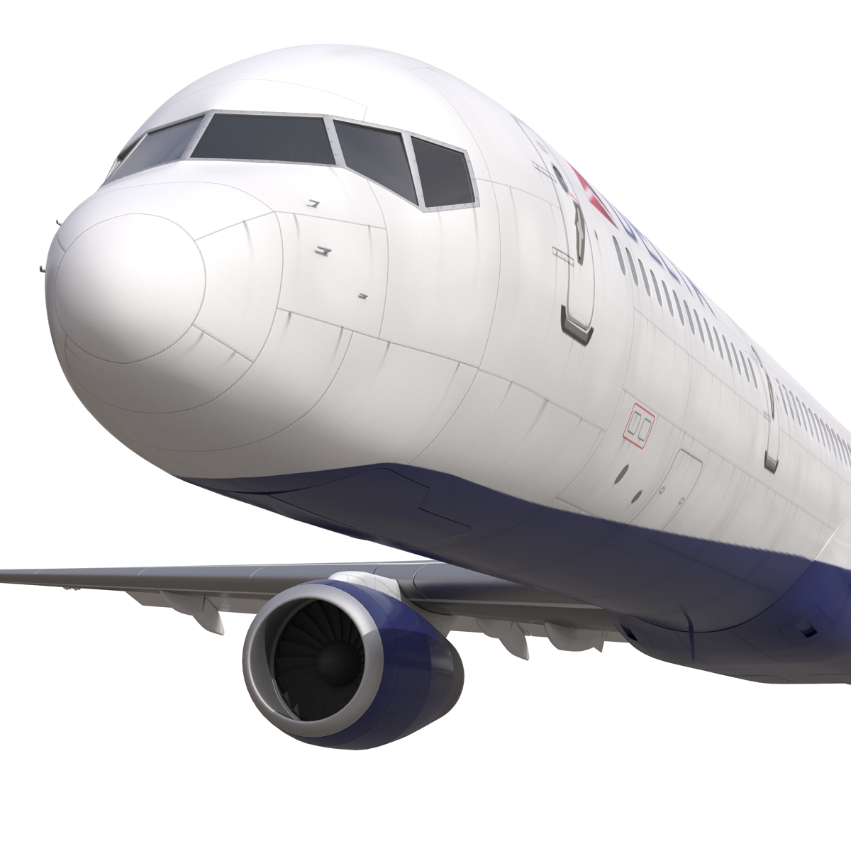 Boeing 757 300 Delta Air Lines Rigged 3D