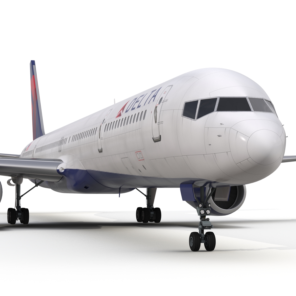 Boeing 757 300 Delta Air Lines Rigged 3D