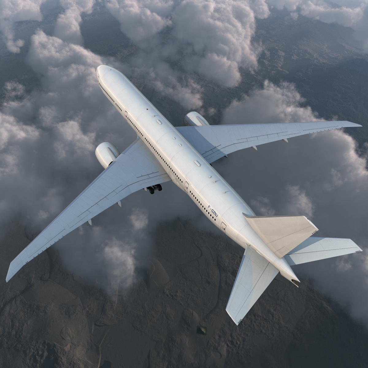 3D Boeing 777 8x Generic