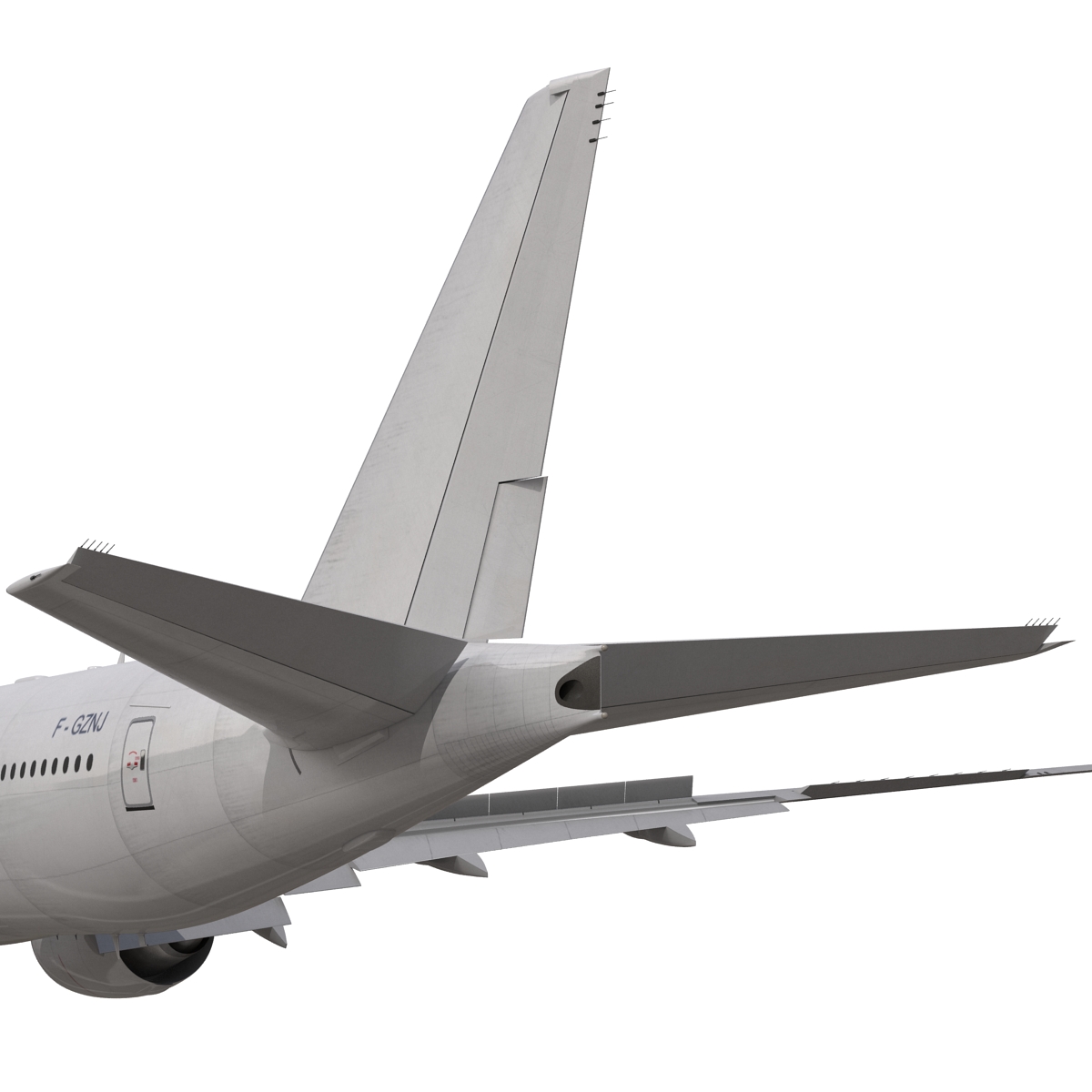 3D Boeing 777 8x Generic Rigged model