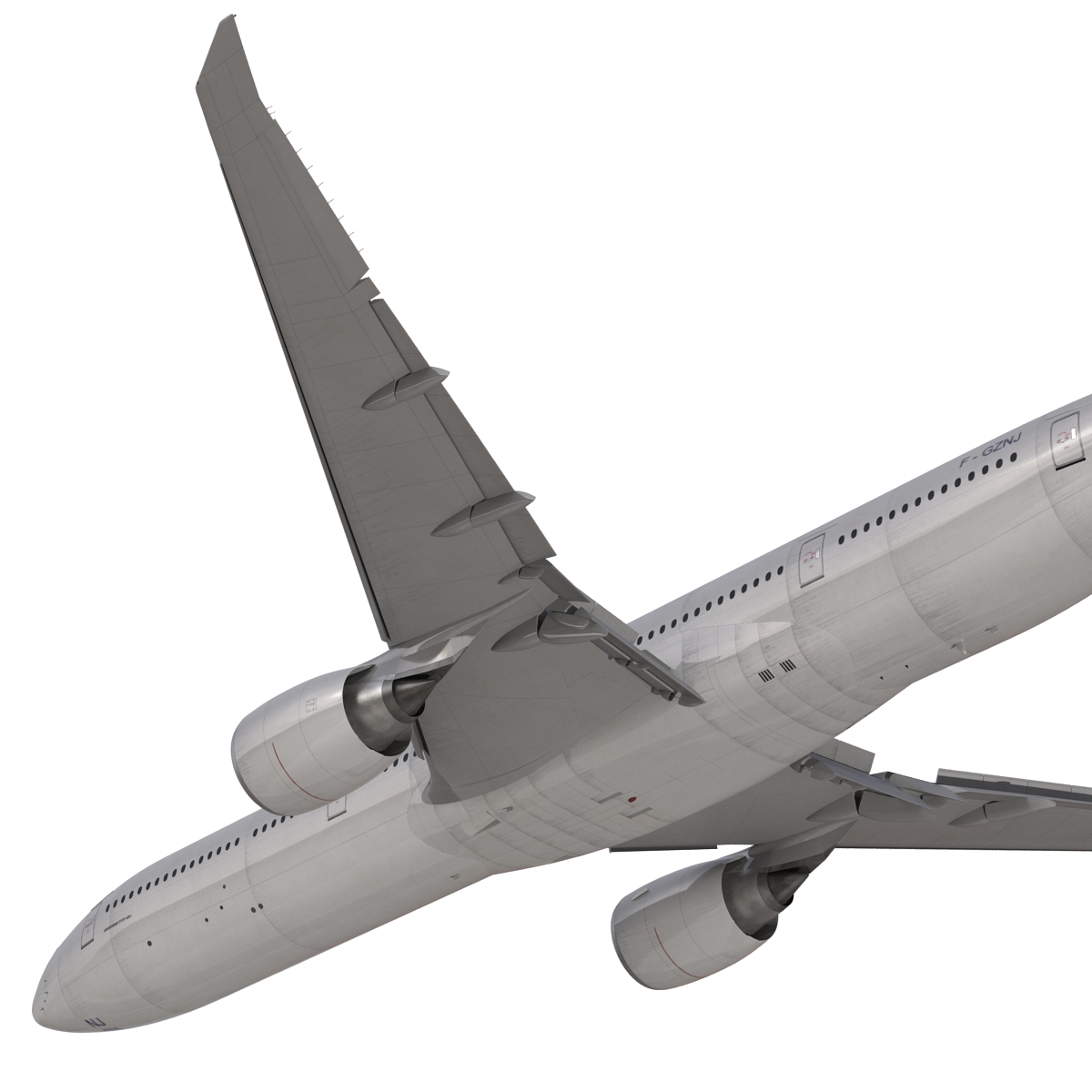 3D Boeing 777 8x Generic Rigged model