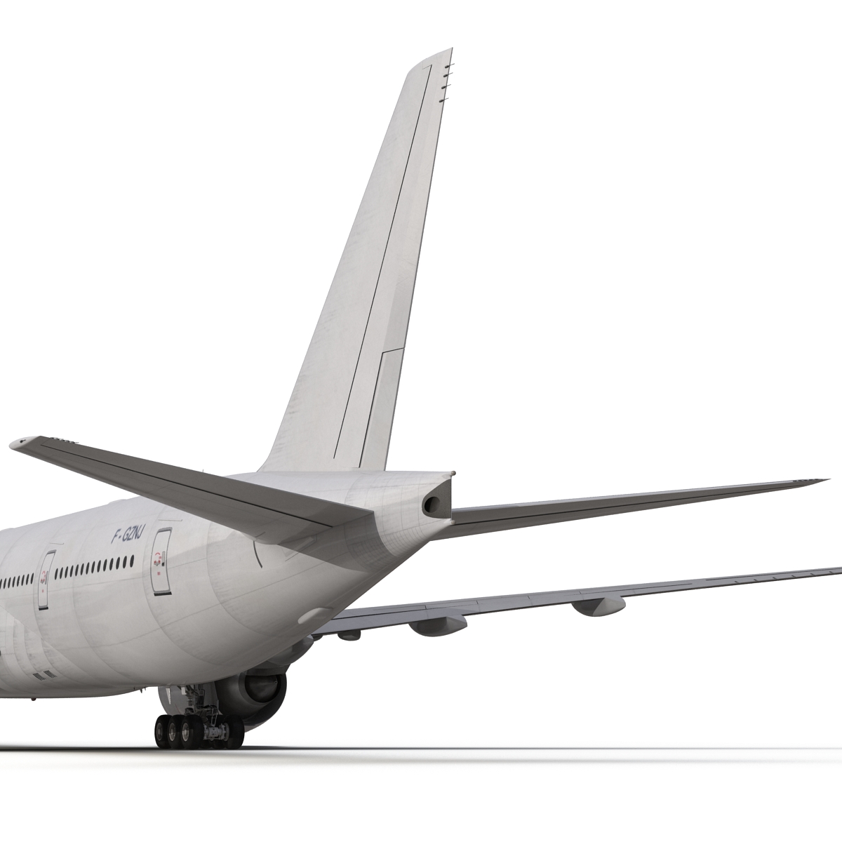 3D Boeing 777 8x Generic Rigged model