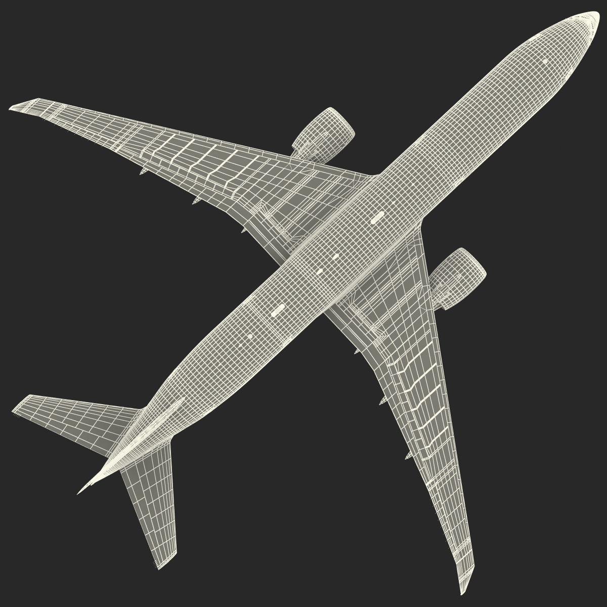 3D Boeing 777 8x Generic Rigged model