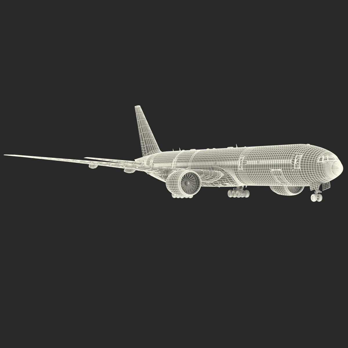 3D Boeing 777 8x Generic Rigged model