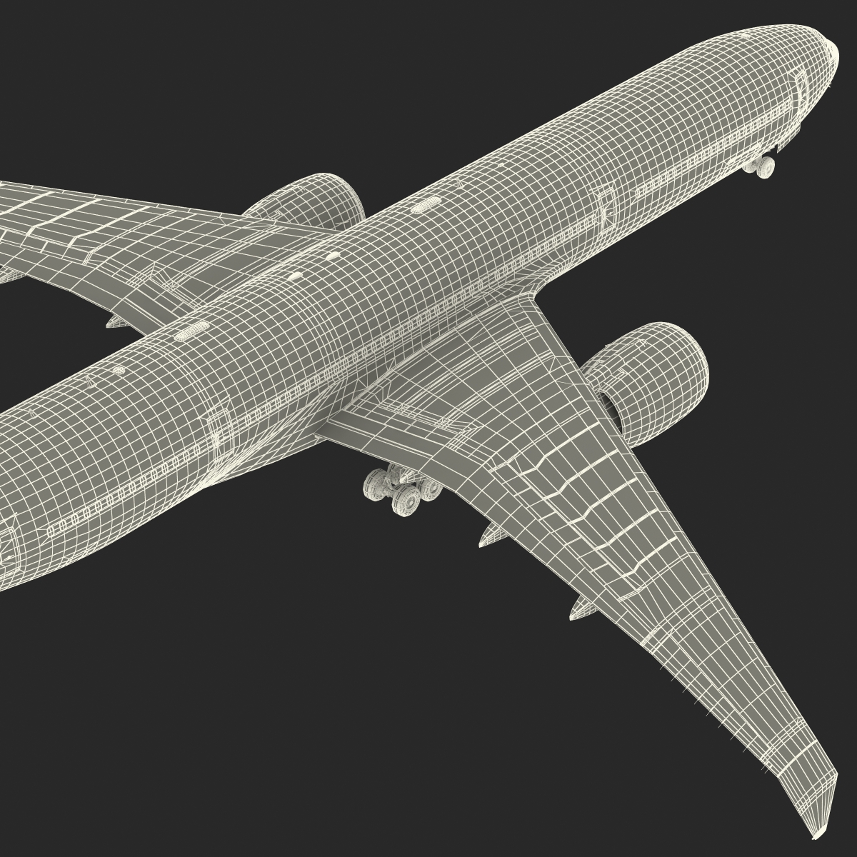 3D Boeing 777 8x Generic Rigged model