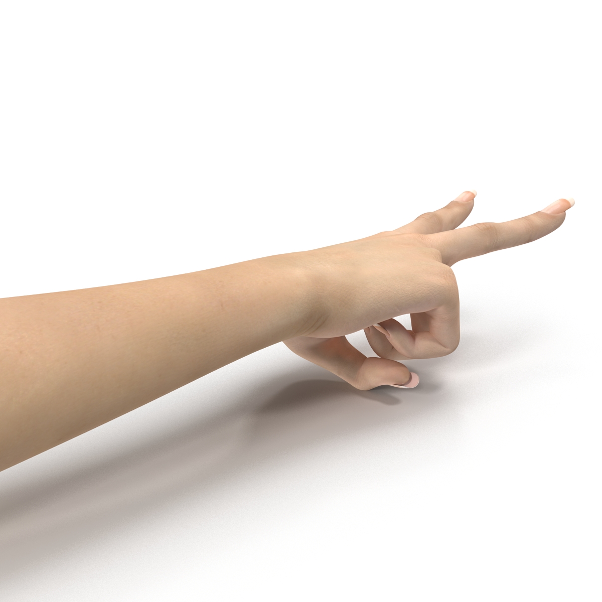 3D model Female Hand 3 Pose 2