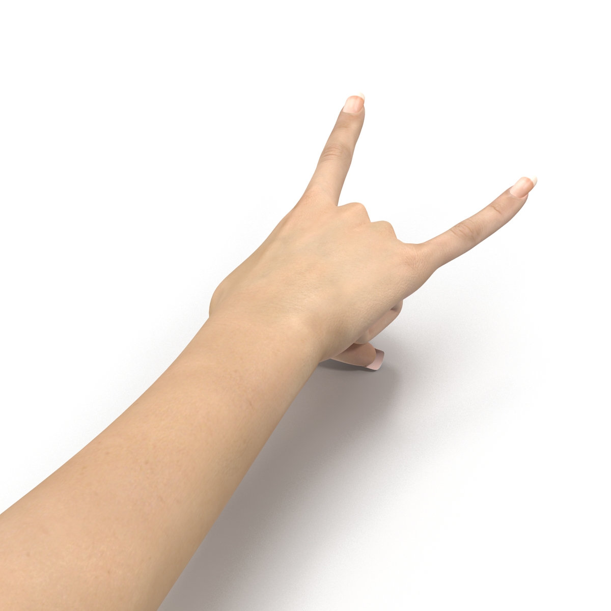 3D model Female Hand 3 Pose 3