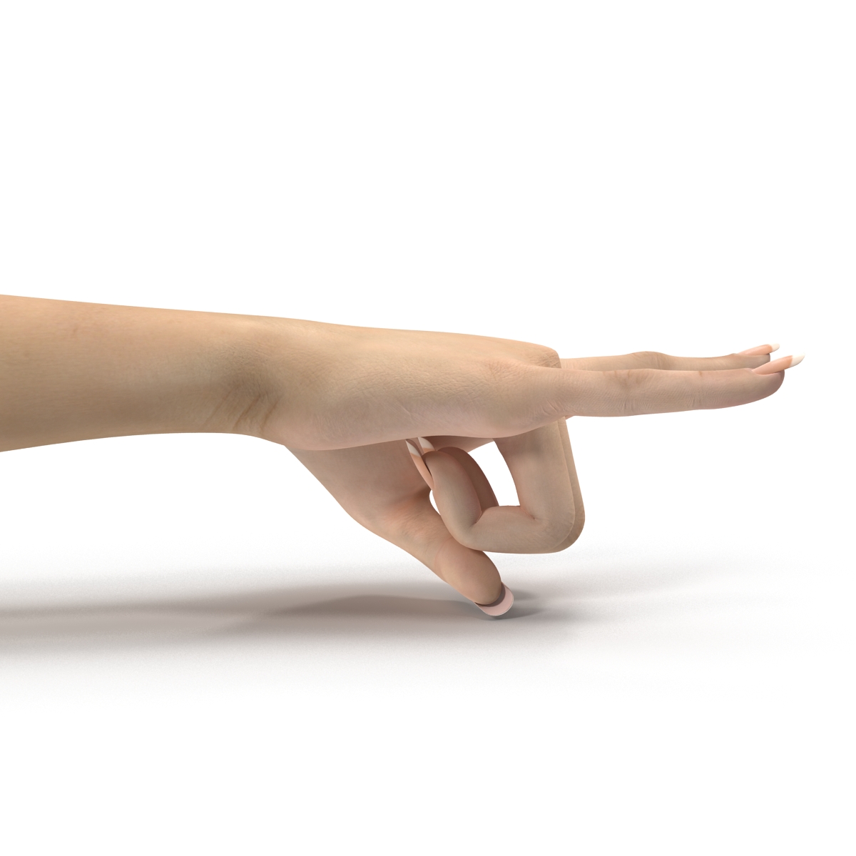 3D model Female Hand 3 Pose 3