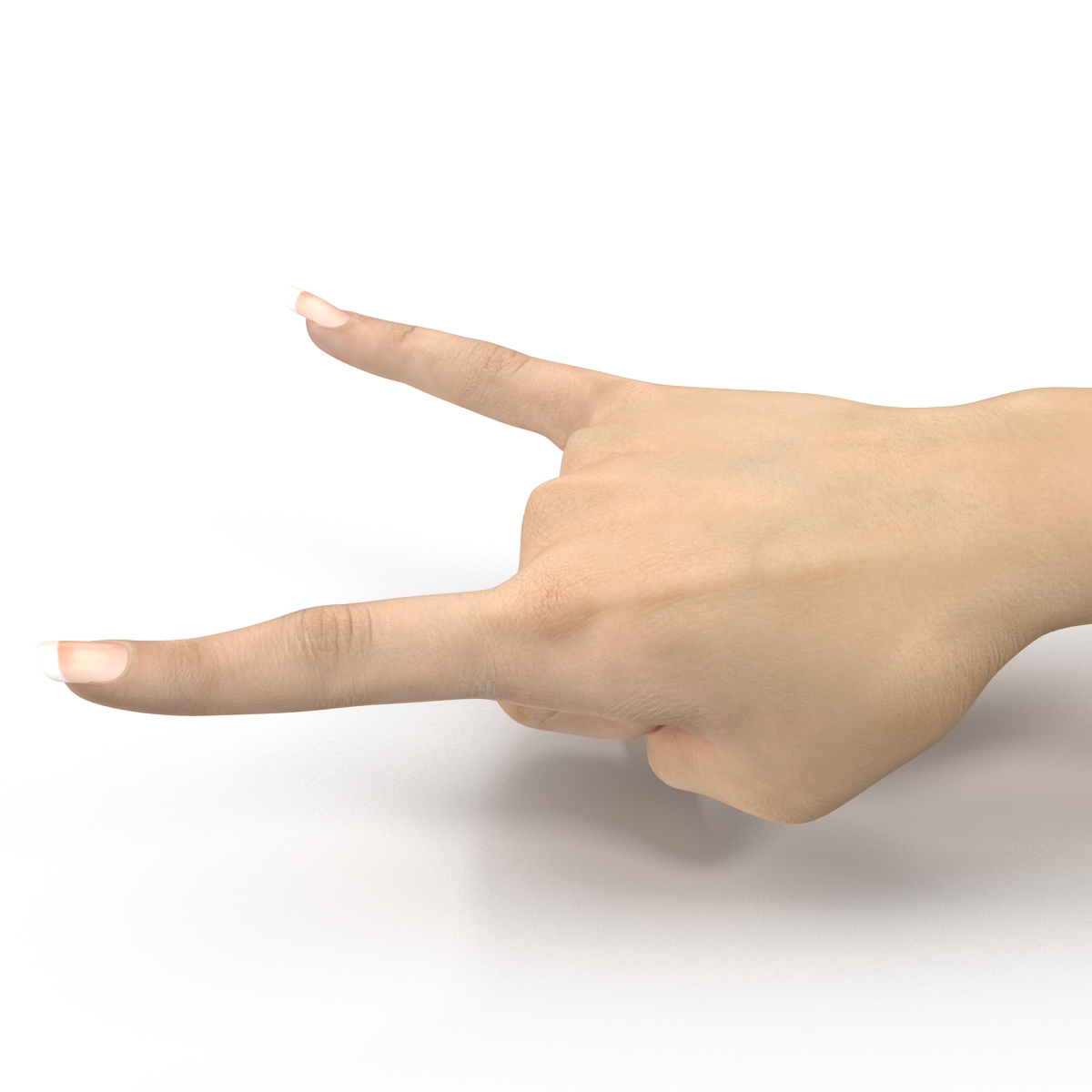 3D model Female Hand 3 Pose 3