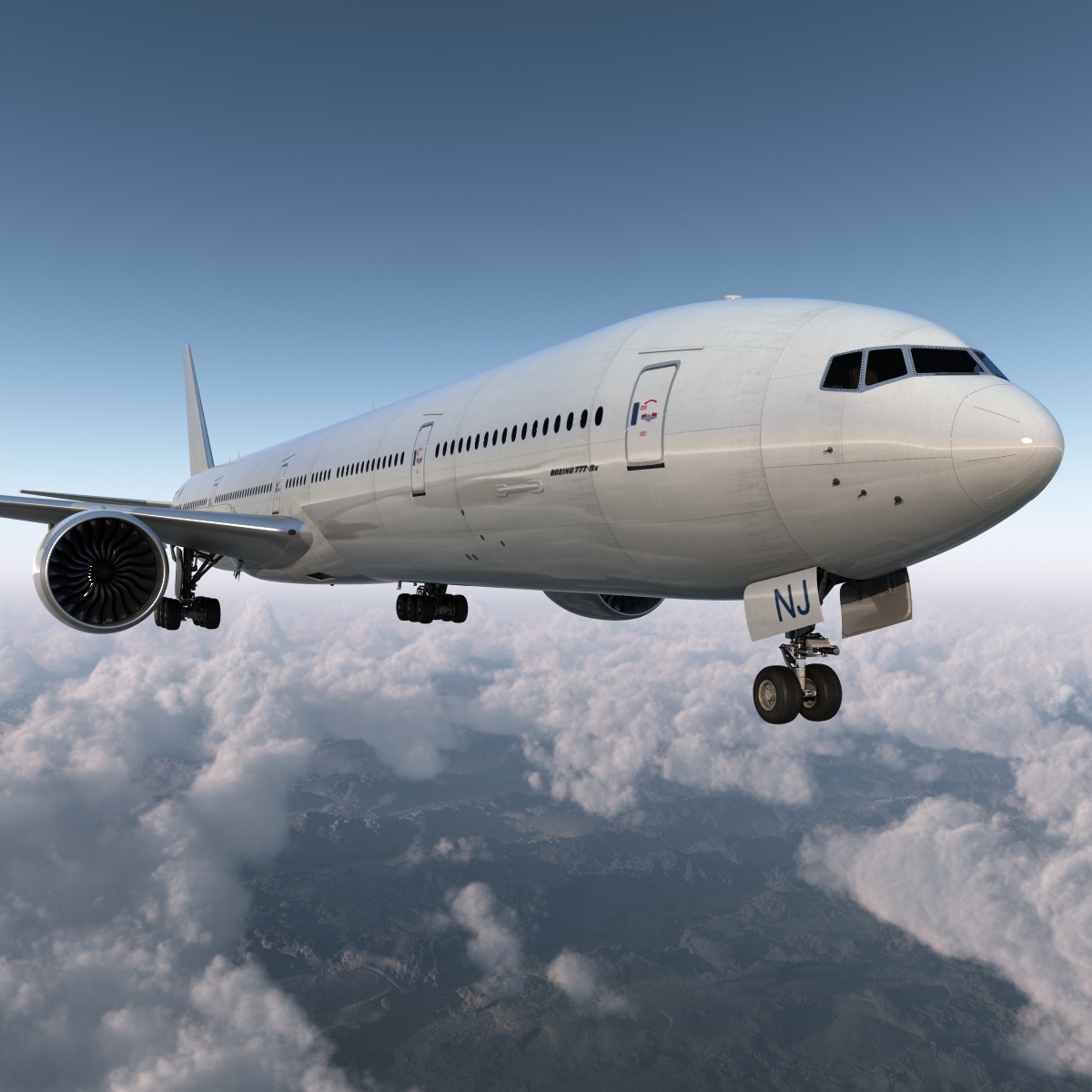 3D Boeing 777 9x Generic