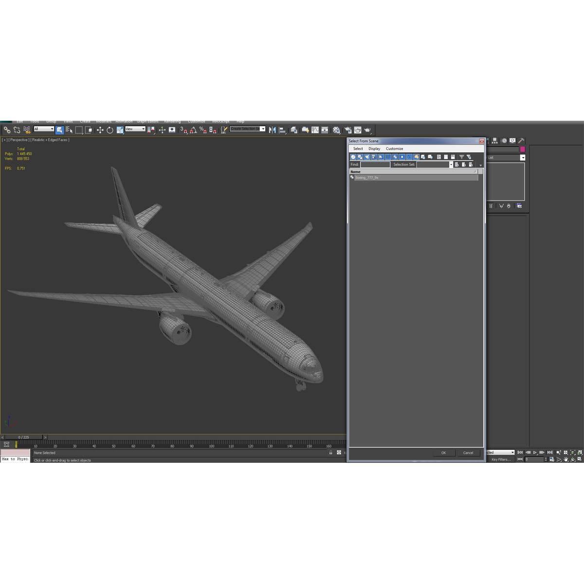 3D Boeing 777 9x Generic